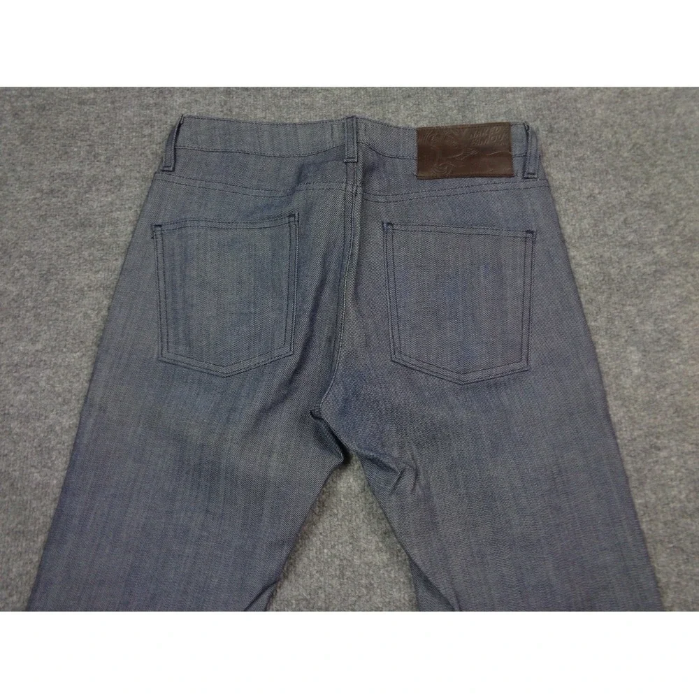 Naked‎ & Famous Jeans Mens 31x36 Blue Skinny Guy Silk Denim Silk Blend